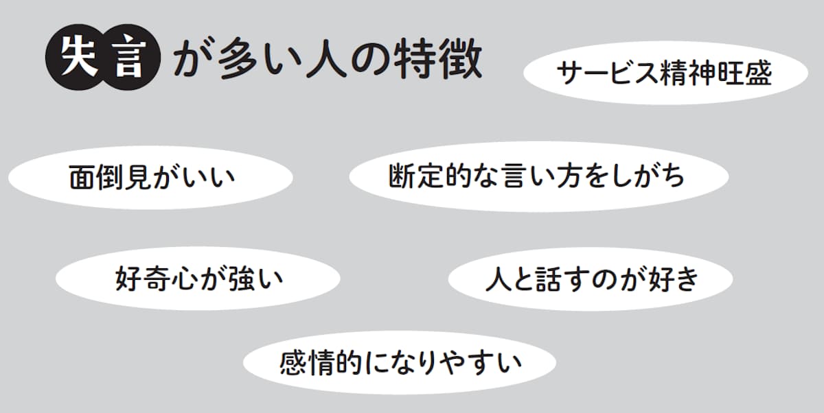 失言が多い人の特徴